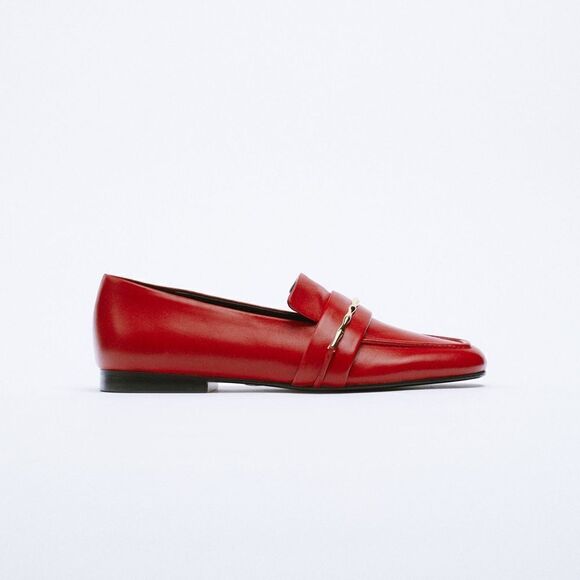 Zara Loafers Genuine Leather New - Picture 5 of 7